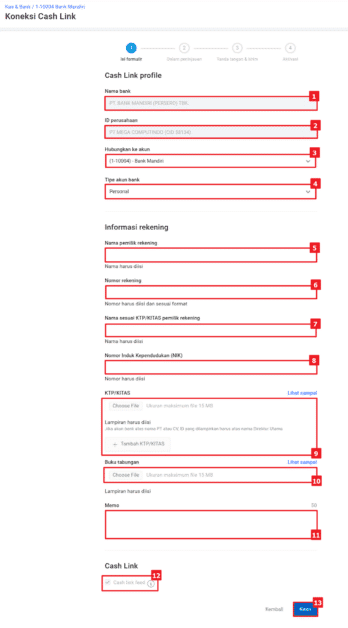 gambaran formulir surat kuasa untuk menggunakan fitur direct feeds