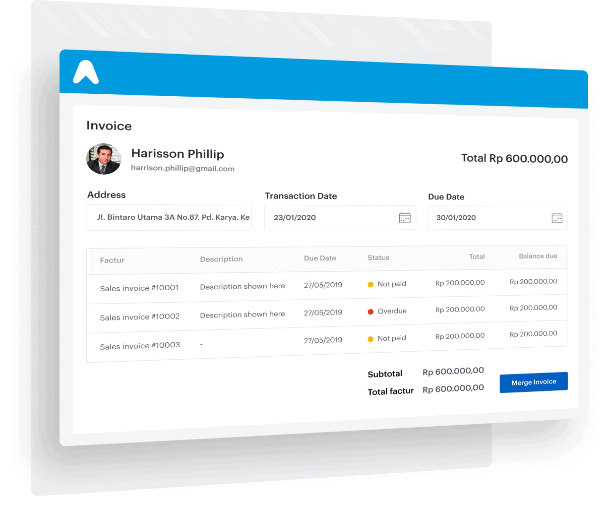 Merge invoices