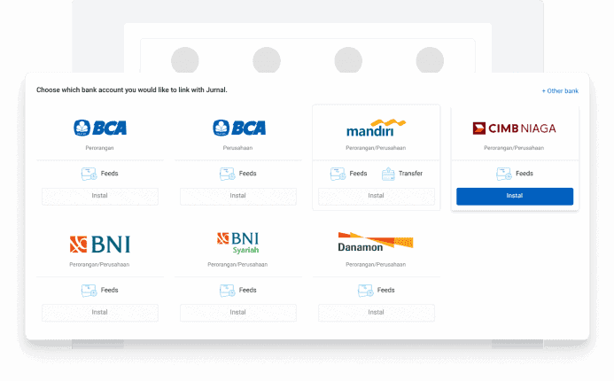Hubungkan Akun Jurnal dengan Bank
