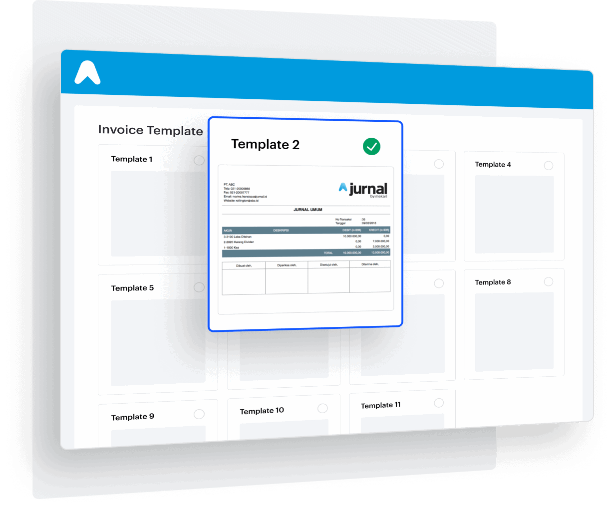 Personalisasi invoice