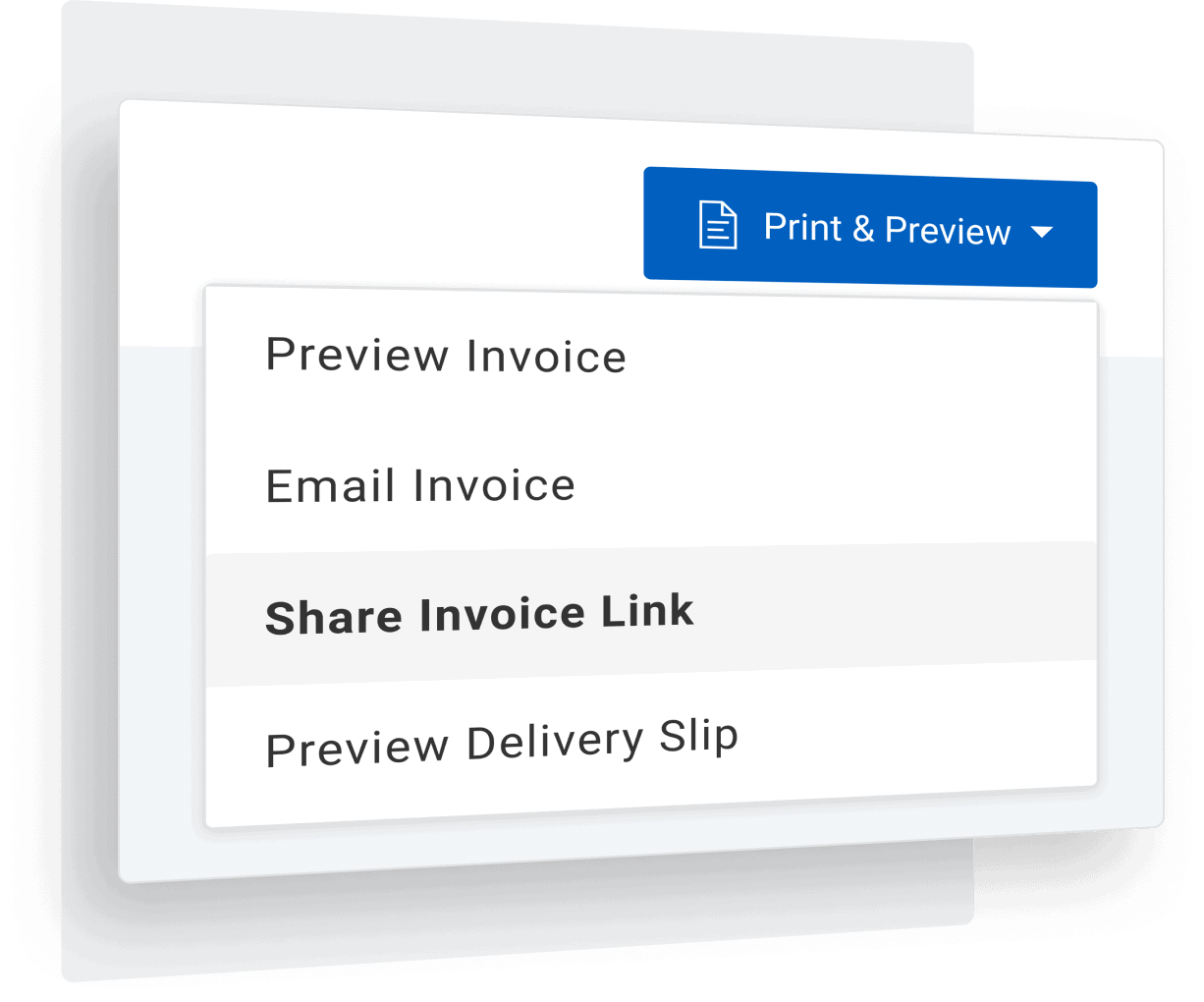 Send invoices and payment links to email