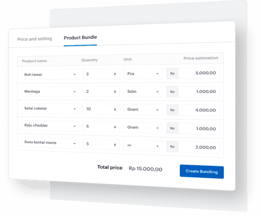 product bundling feature