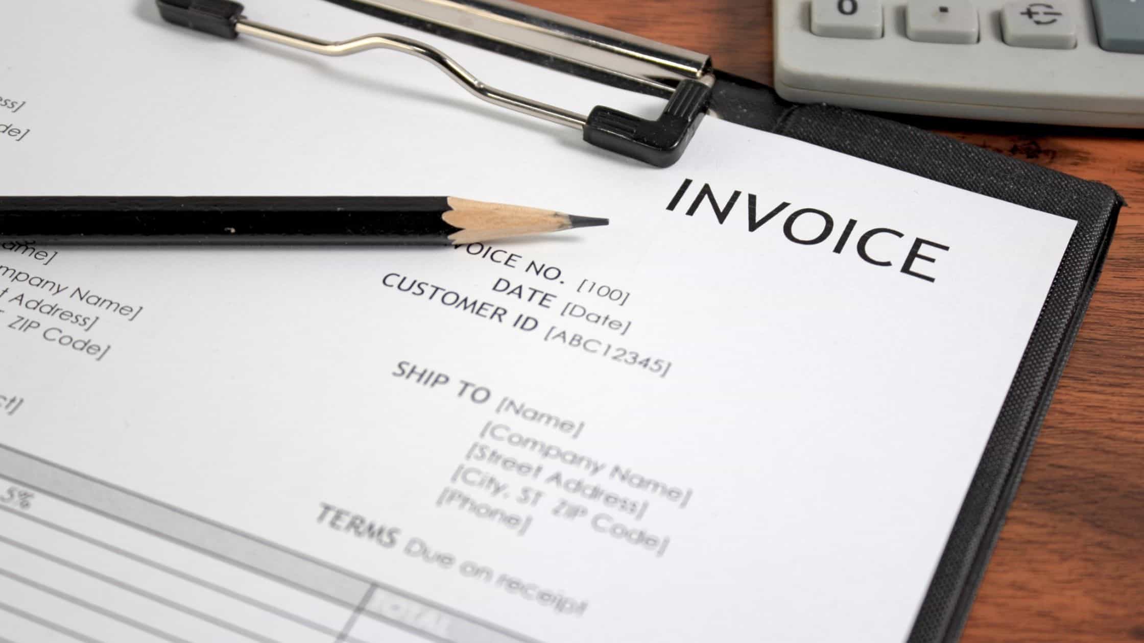 invoice number