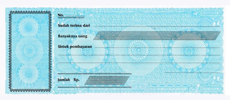 contoh buku kwitansi kosong adalah