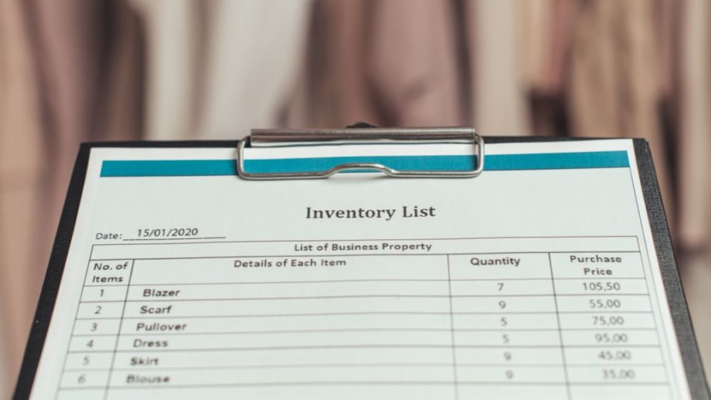Contoh Daftar Inventaris untuk Mencatat Persediaan Barang