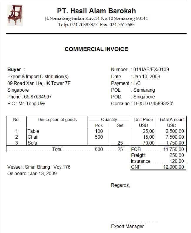 Apa Itu Invoice Fungsi Jenis Cara Membuat Dan Contohnya 46 OFF