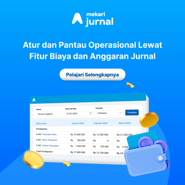 Atur dan Pantai Operasional Lewat Fitur Biaya dan Anggaran Mekari Jurnal.