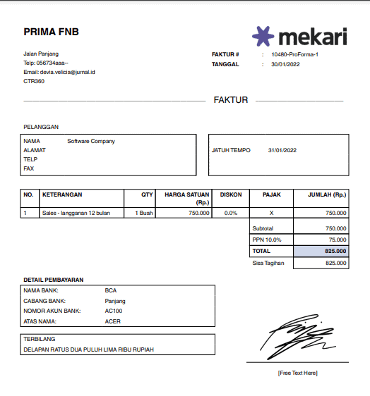 Apa Saja Yang Harus Ada Dalam Faktur Pajak