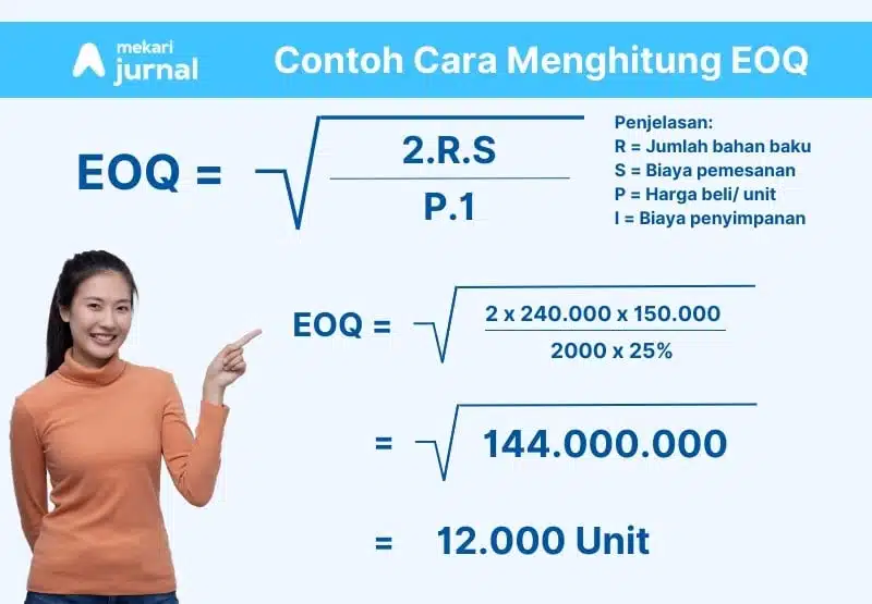 rumus eoq cara menghitung contoh soal frekuensi pemesanan