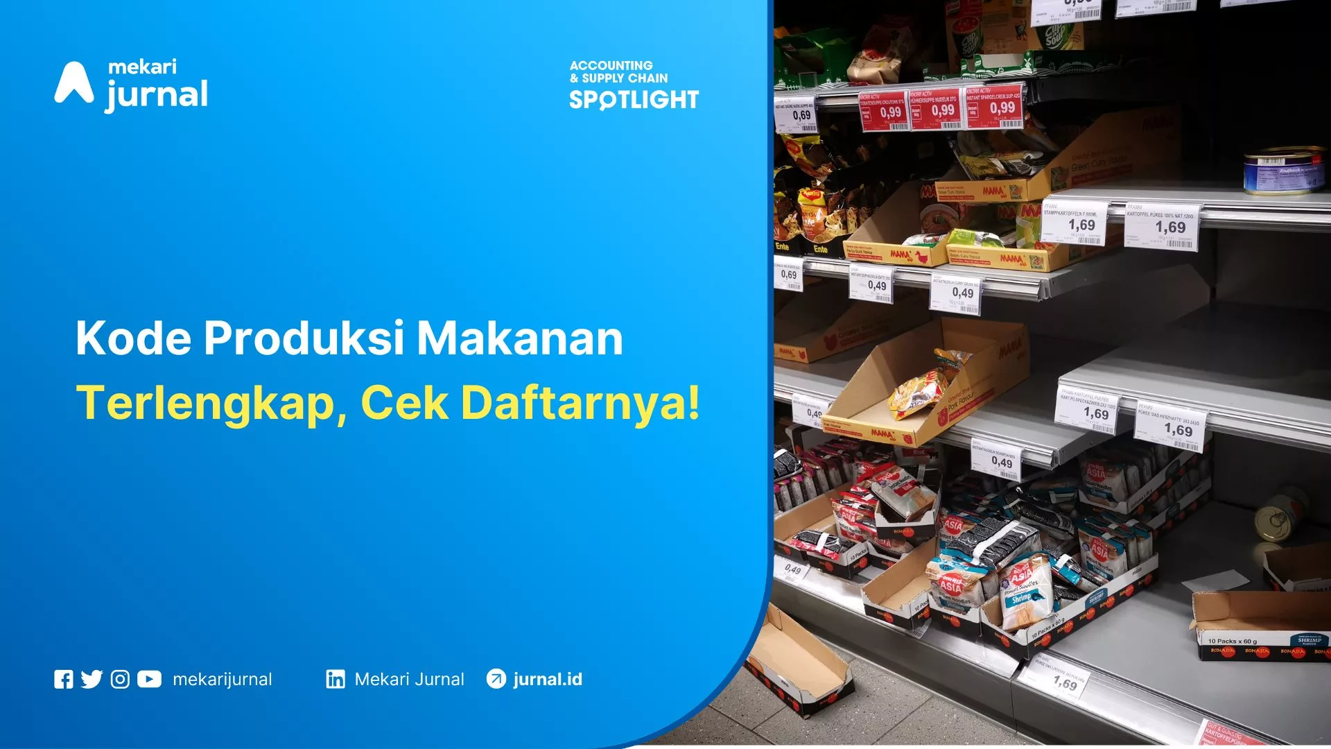 kode produksi makanan