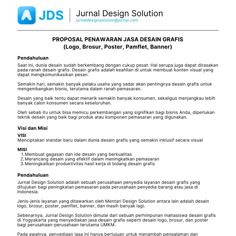 proposal penawaran jasa sebagai contoh proposal usaha jasa