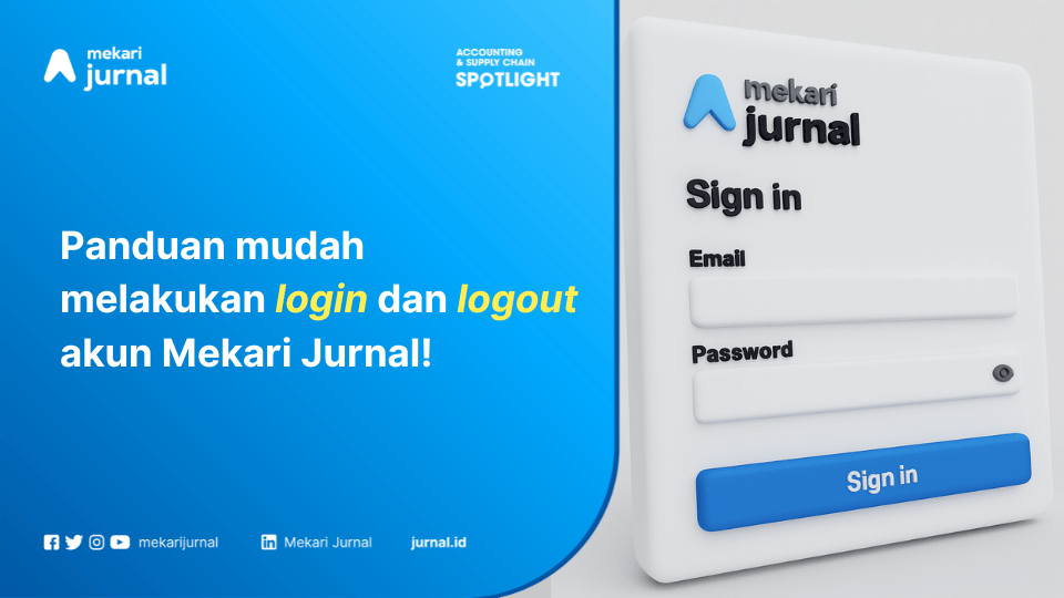 jurnal mekari login dan logout