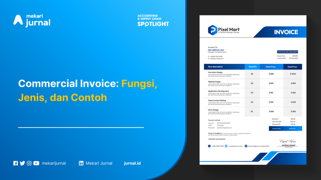 Commercial Invoice: Fungsi, Jenis, dan Contoh