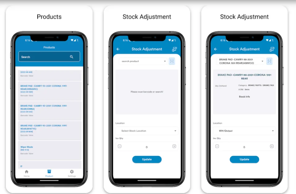 odoo stock management software