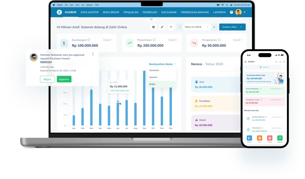 fitur zahir accounting online