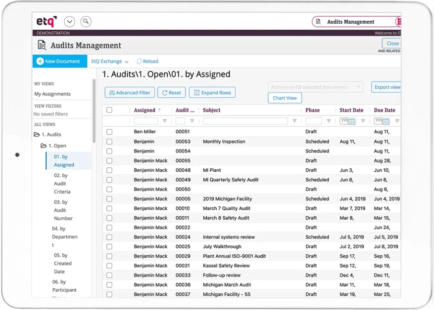 ETQ Reliance Aplikasi Pabrik