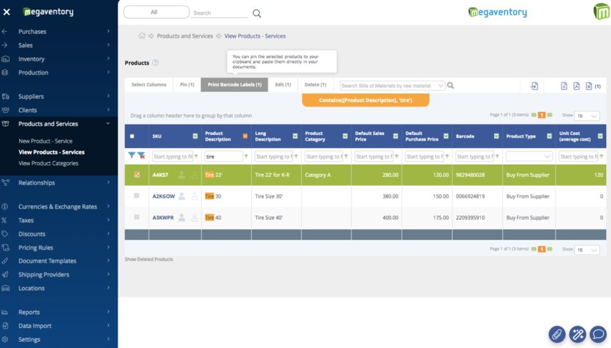 Megaventory ERP Cloud