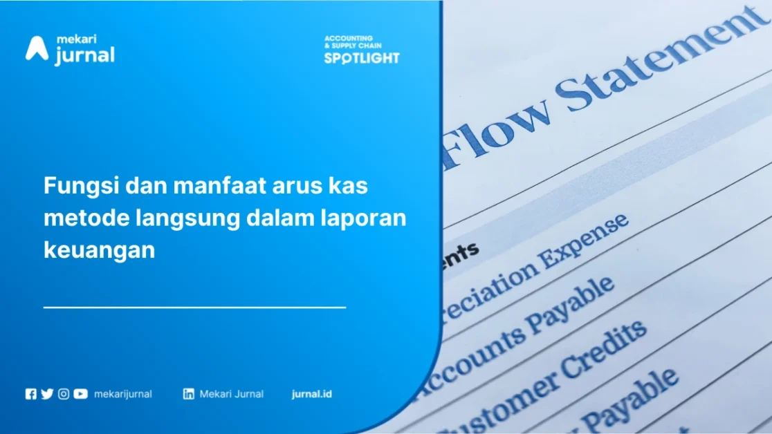rumus dan komponen penyusun metode arus kas langsung