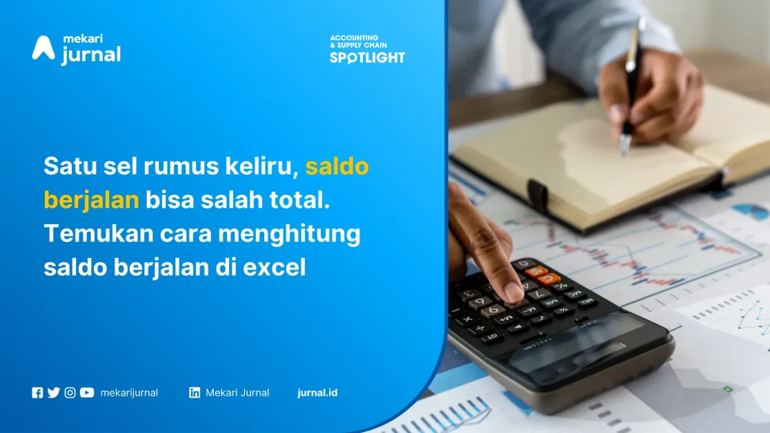 Rumus saldo berjalan di excel