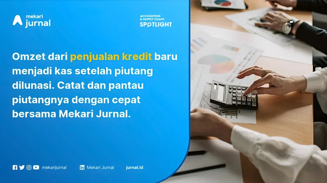 Pencatatan jurnal Penjualan Kredit