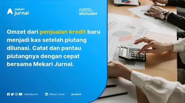 Pencatatan jurnal Penjualan Kredit